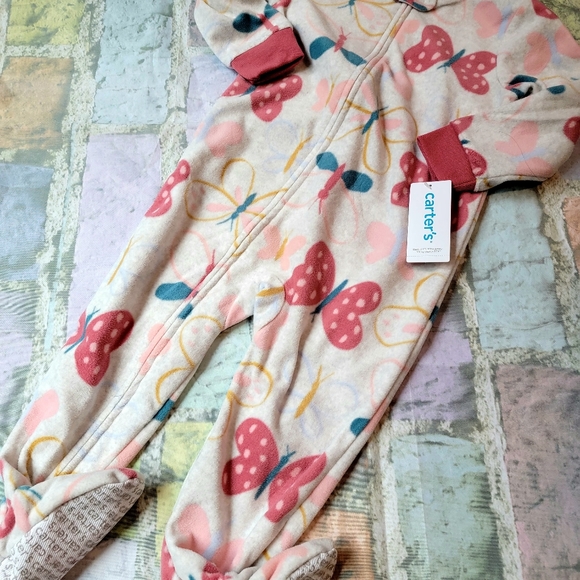 Nwt carters footed sleepwear pajamas girls 2 2t new